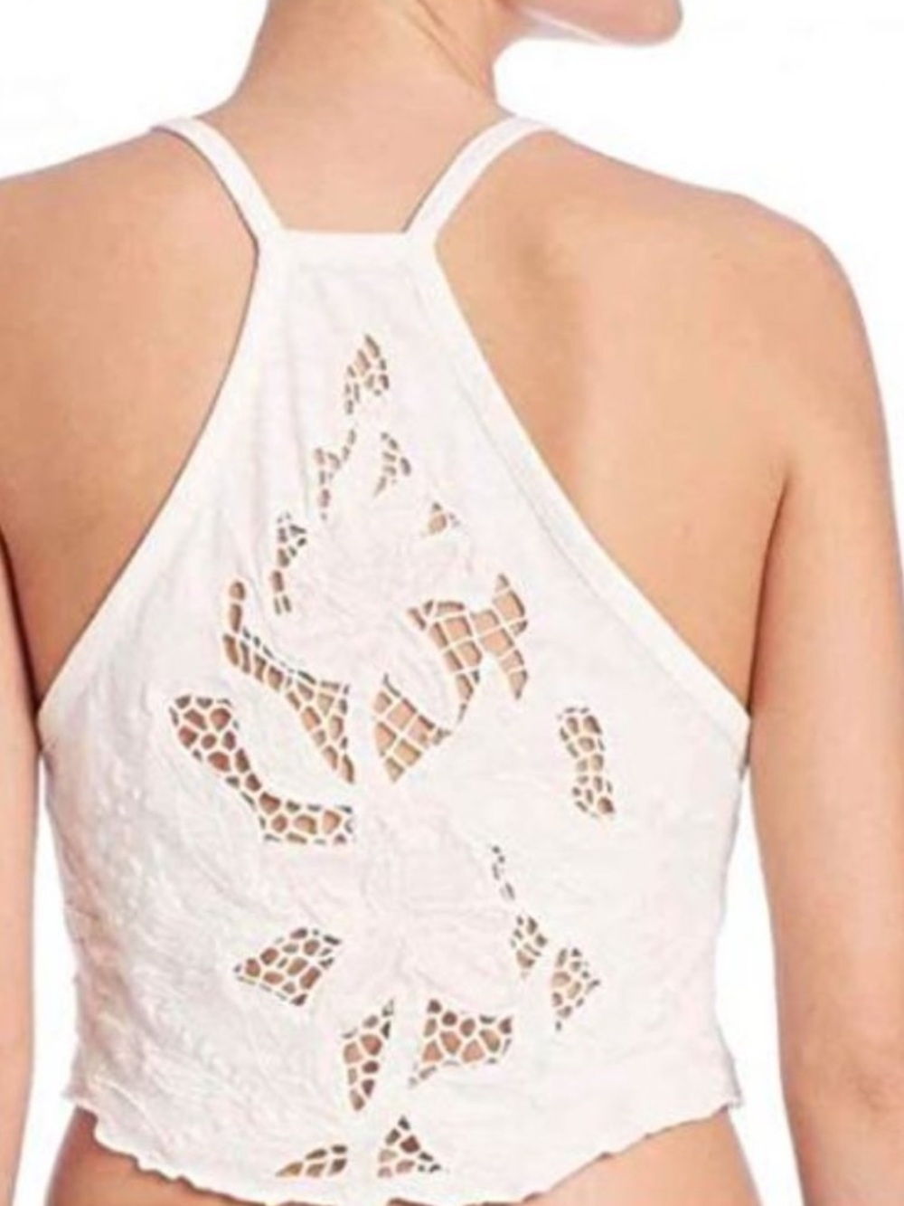 Free People Santa Cruz Crochet Crop Top